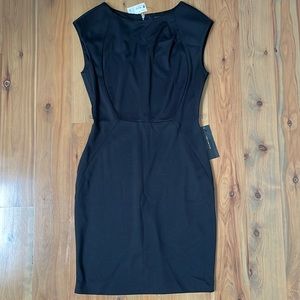 The Limited Black Sleeveless Zip Up Pencil Dress